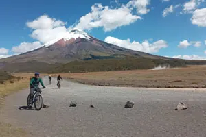 Tour en bicicleta desde el parqueadero del refugio José Ribas