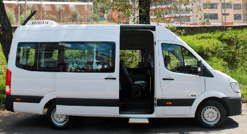 Comodidad al interior de la minivan h 350 hyundai
