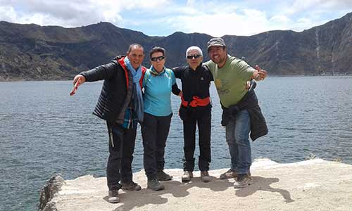 Tour de desenso a la laguna del Quilotoa